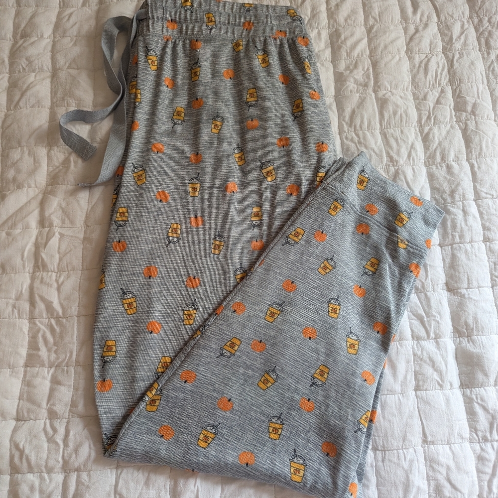 Pumpkin And Latte Fall Pajama Joggers